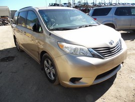 Z19556 '12 SIENNA LE GOLD AT 3.5 2WD